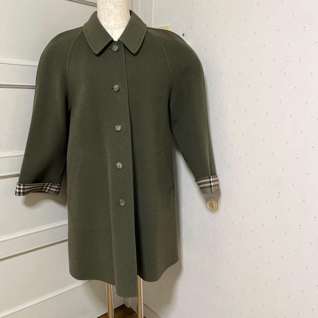 Burberry リバー仕立て　ウールコート