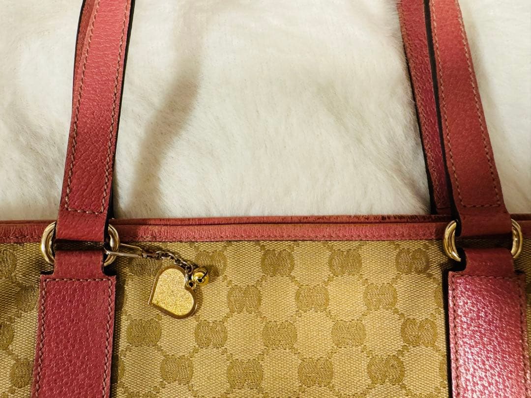 GUCCI GGパターン トートバッグ 153009 ベージュ ピンク　A4収納