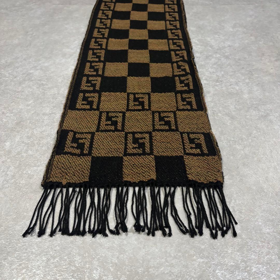 FENDI マフラー ズッカ ブラウン ブラック