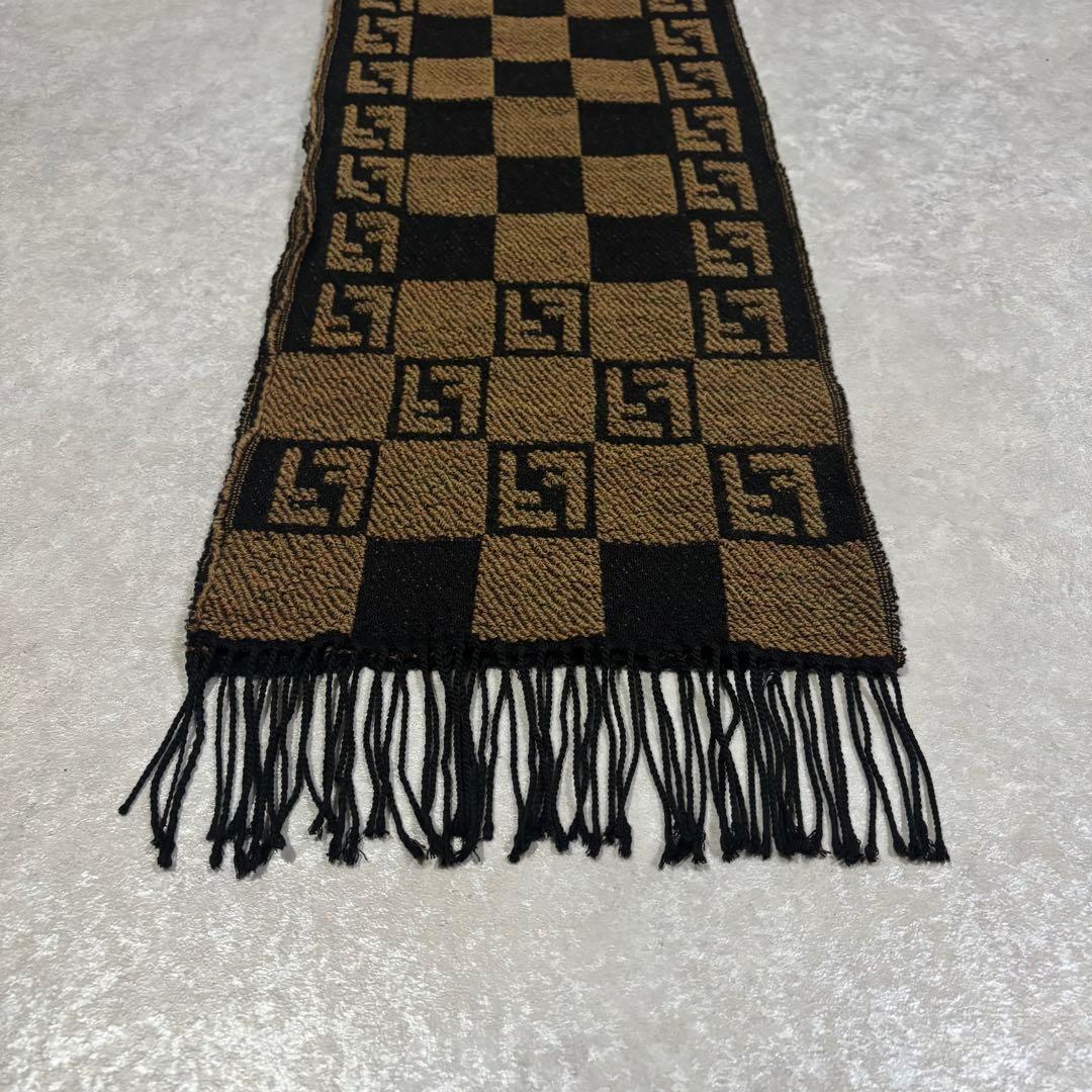 FENDI マフラー ズッカ ブラウン ブラック