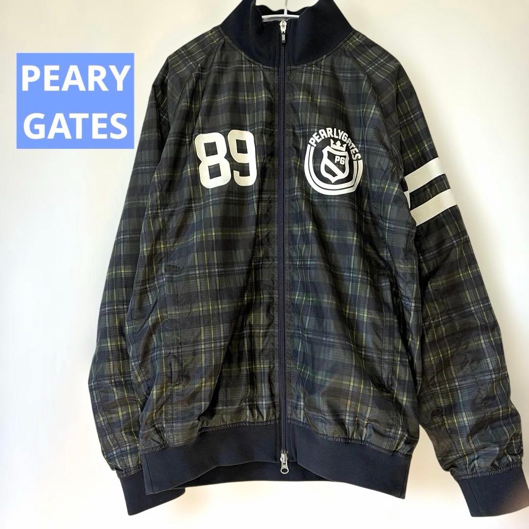 専用パーリーゲイツ　チェック柄　スニードブルゾン　大きいサイズ5 良品