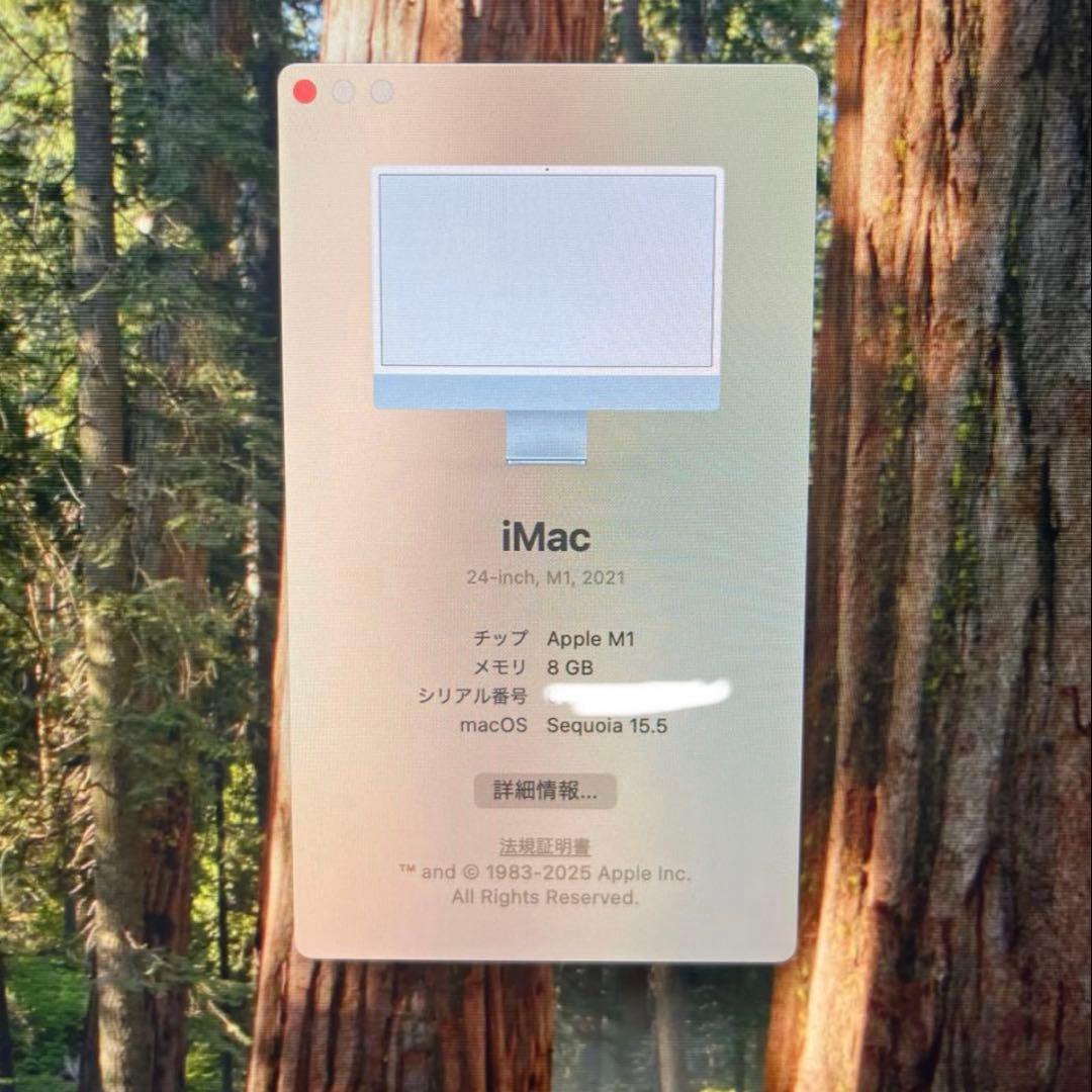 M*z様 (訳あり)iMac M1本体＋電源ケーブル 8G 256GB