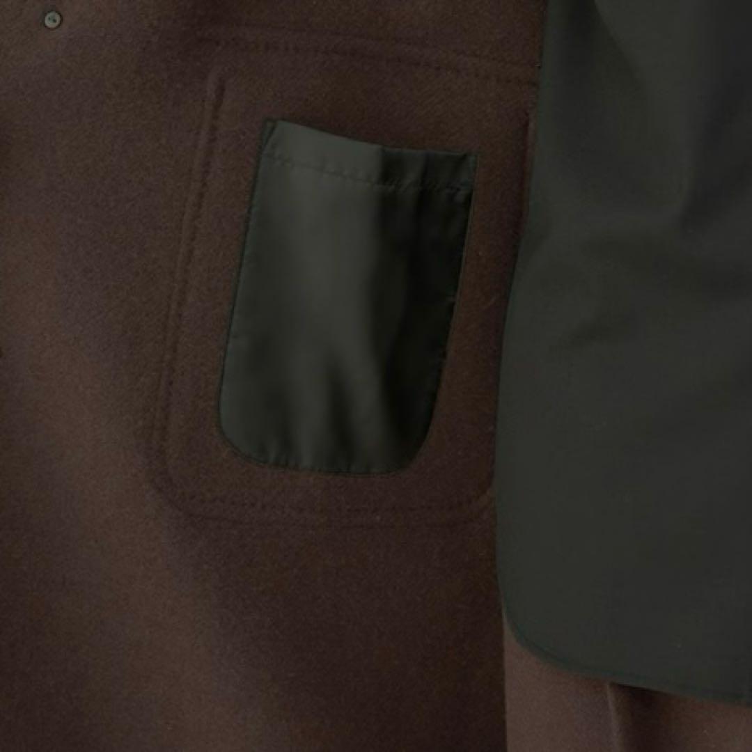 MUJI Labo 紳士　カシミヤ混ダッフルコート Lサイズ ダークブラウン