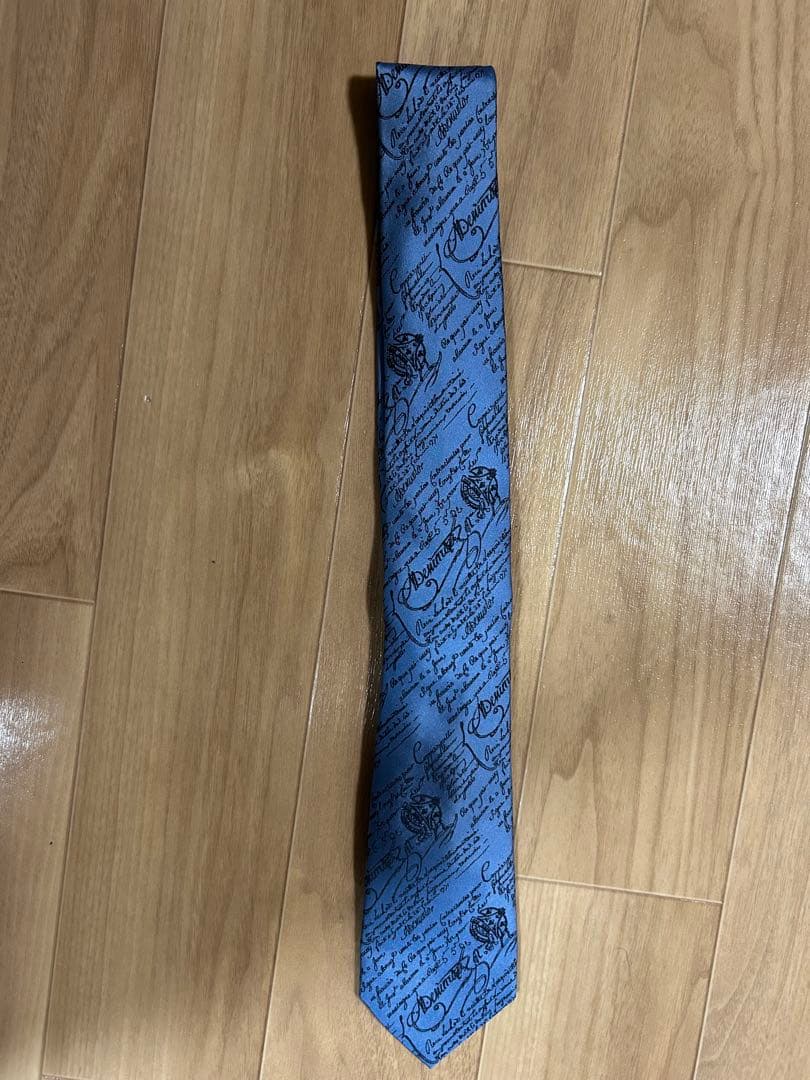 【激安】ベルルッティネクタイ 青