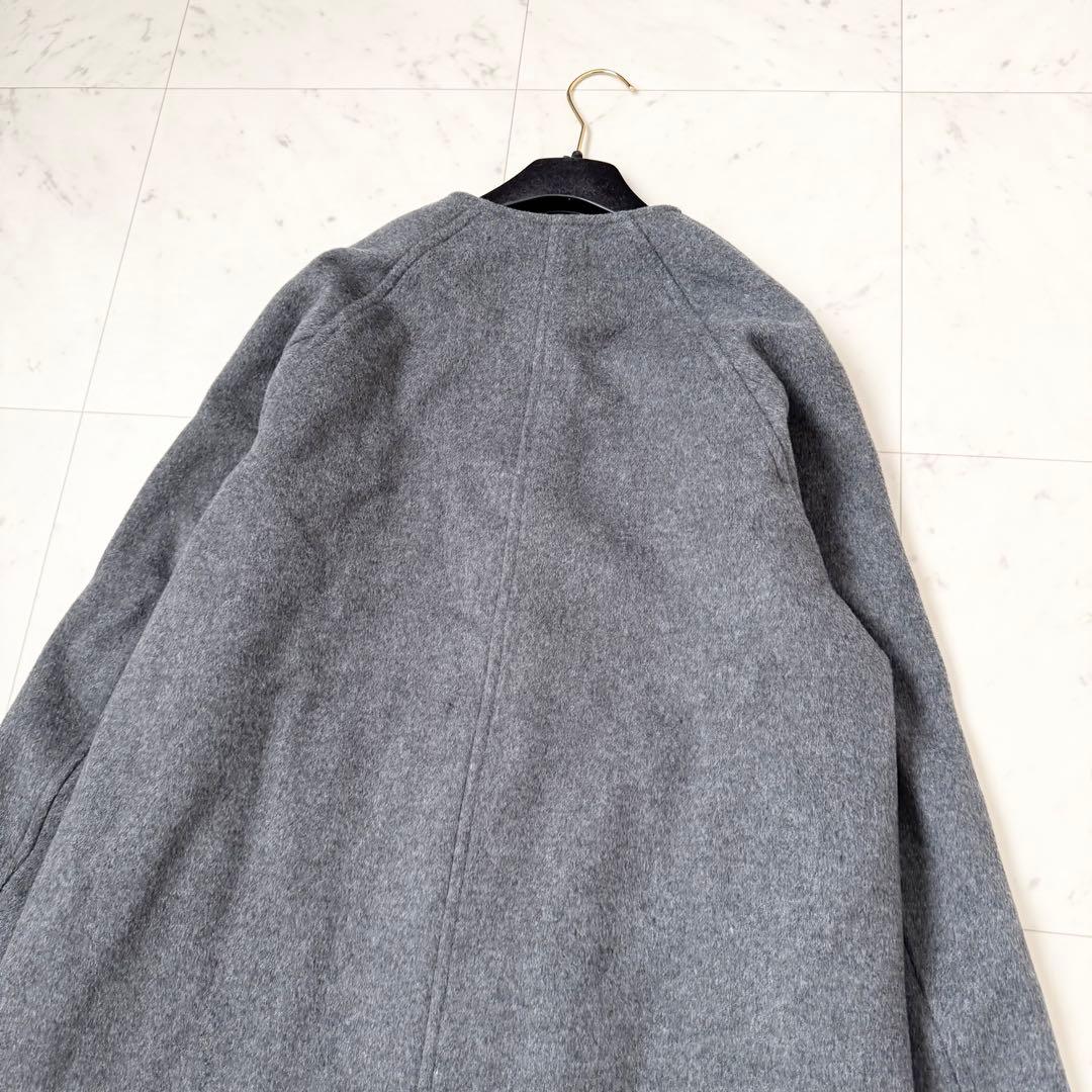 24AW❤️ジャーナルスタンダード　スーパー140ビーバーノーカラーコート　M