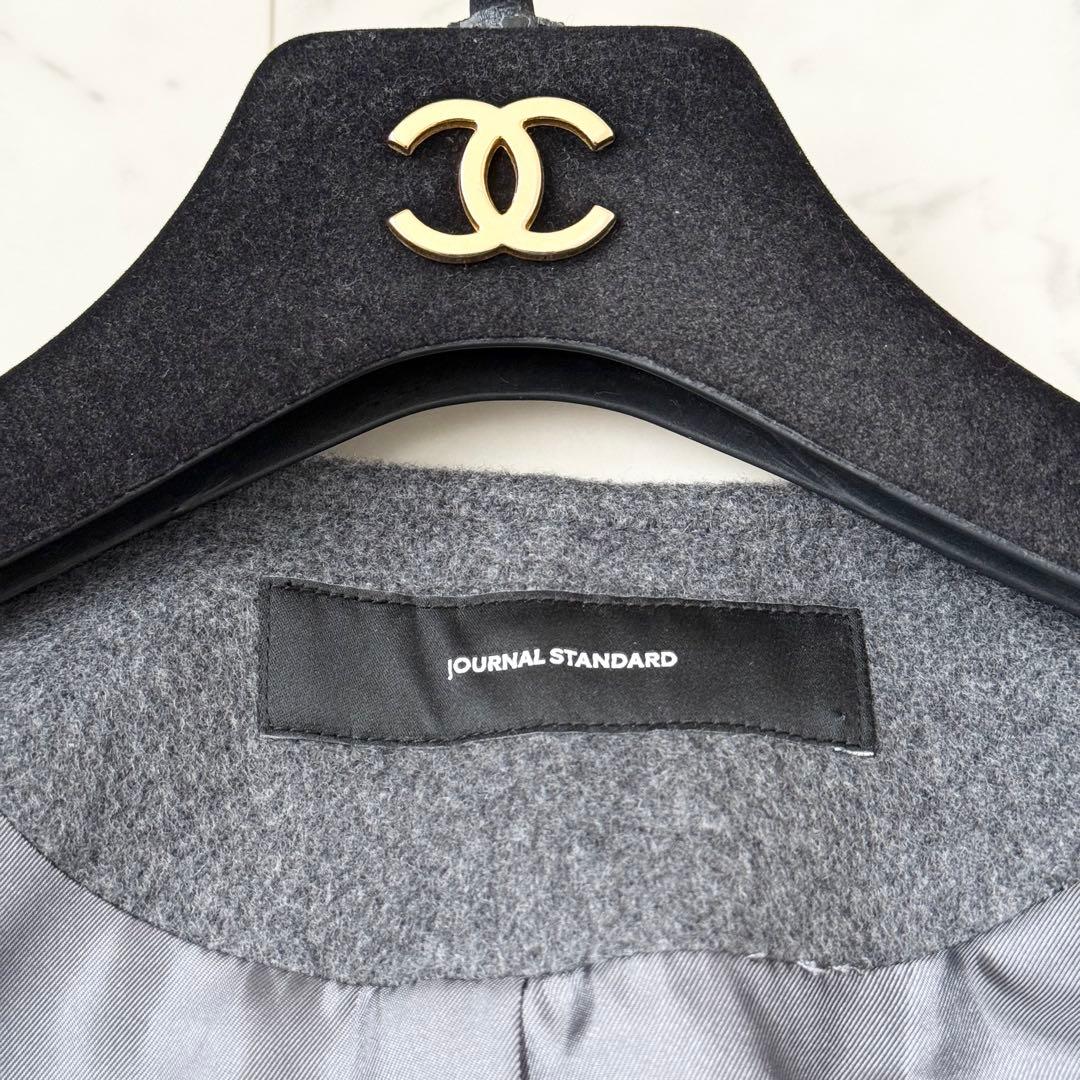 24AW❤️ジャーナルスタンダード　スーパー140ビーバーノーカラーコート　M