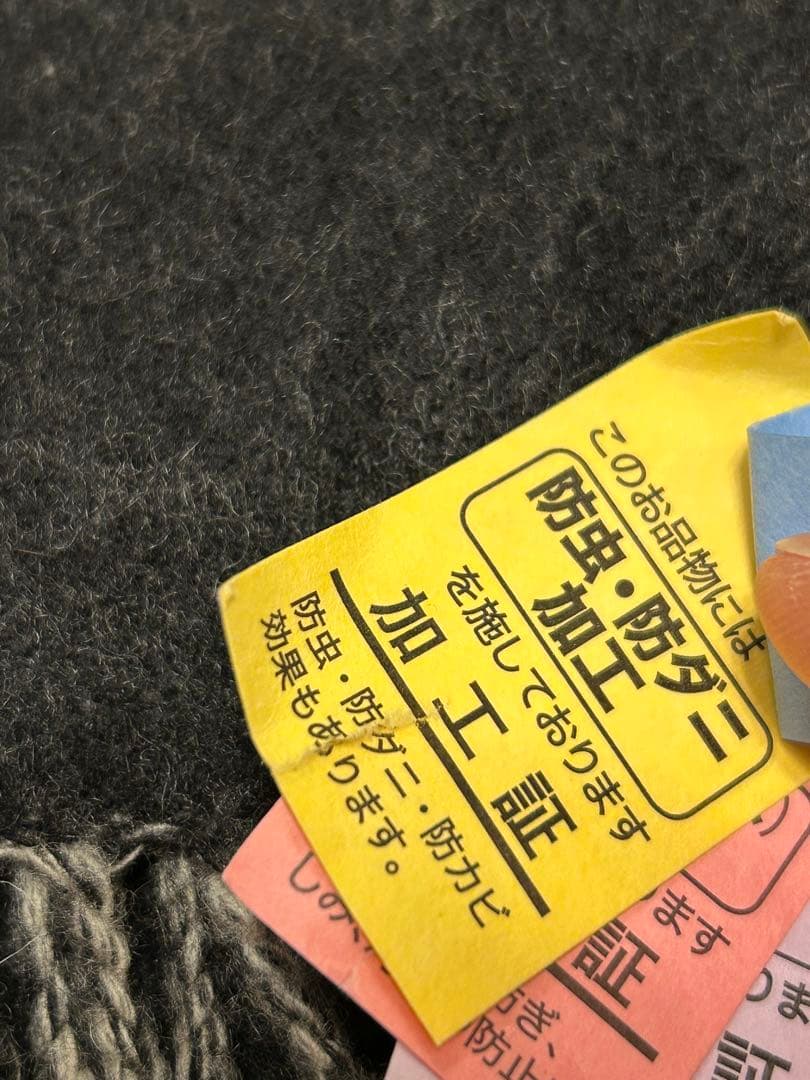 ルイヴィトン カシミア レイキャビック グレー×ブラック モノグラム マフラー