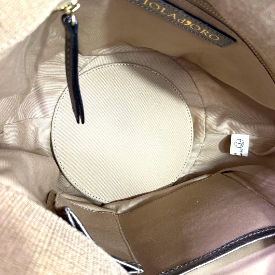 美品　ヴィオラドーロ かごバッグ　ハンドバッグ ストロー　2way レディース