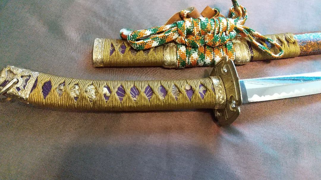 【陣太刀】模造刀 舞踊 模擬刀 拵え 鍔 刀剣 日本刀 刀 武具 刀装具