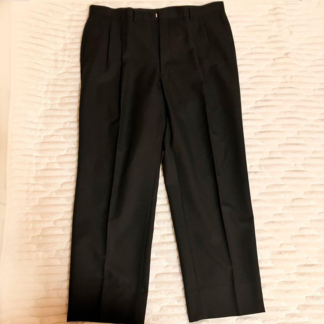 美品 BE7 ビジネススーツ 3ピース ブラック 大きいサイズ ウール ベスト