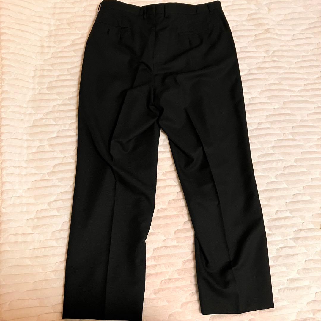 美品 BE7 ビジネススーツ 3ピース ブラック 大きいサイズ ウール ベスト