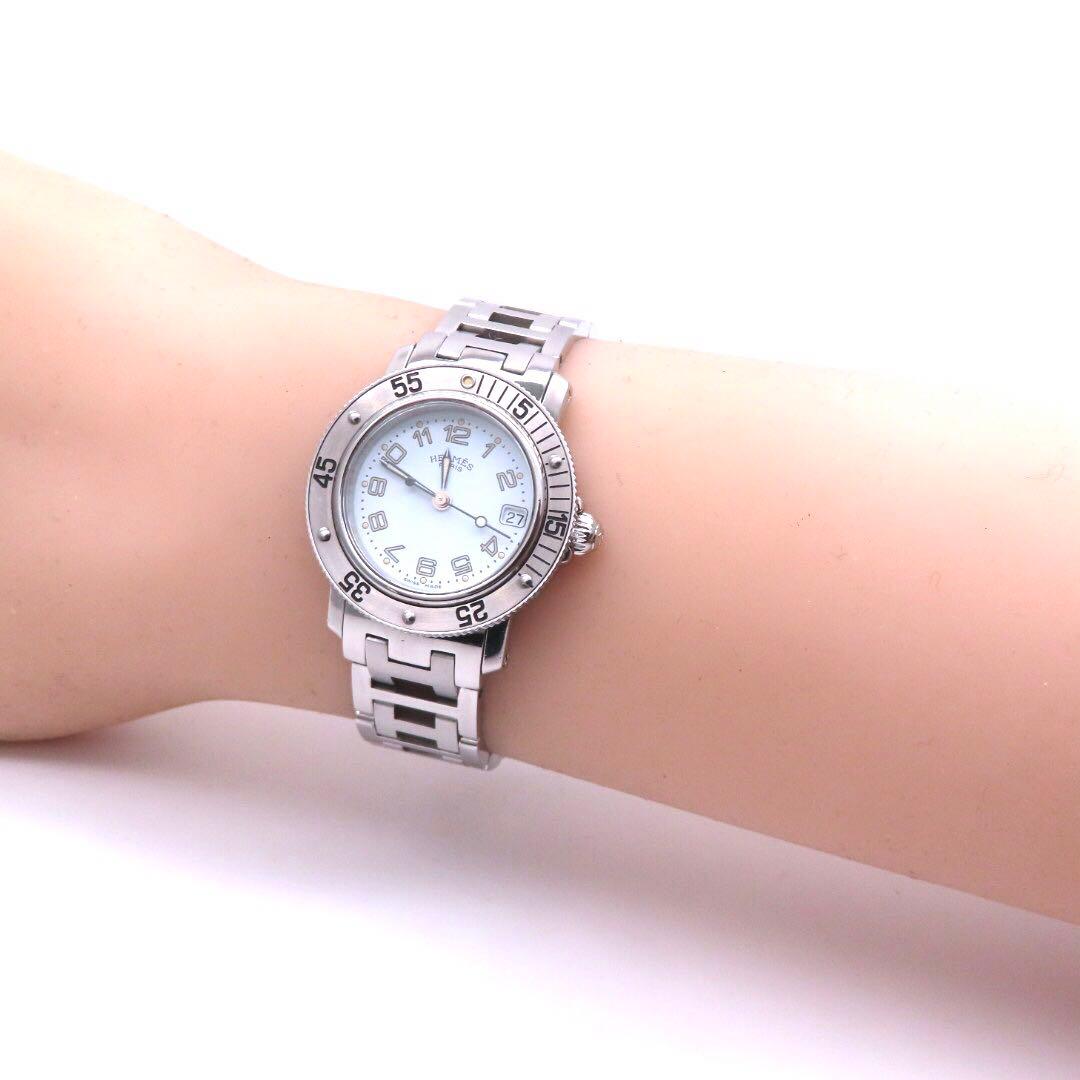 ☆極美品 CL5.210 HERMES エルメス 時計 クリッパー ダイバー