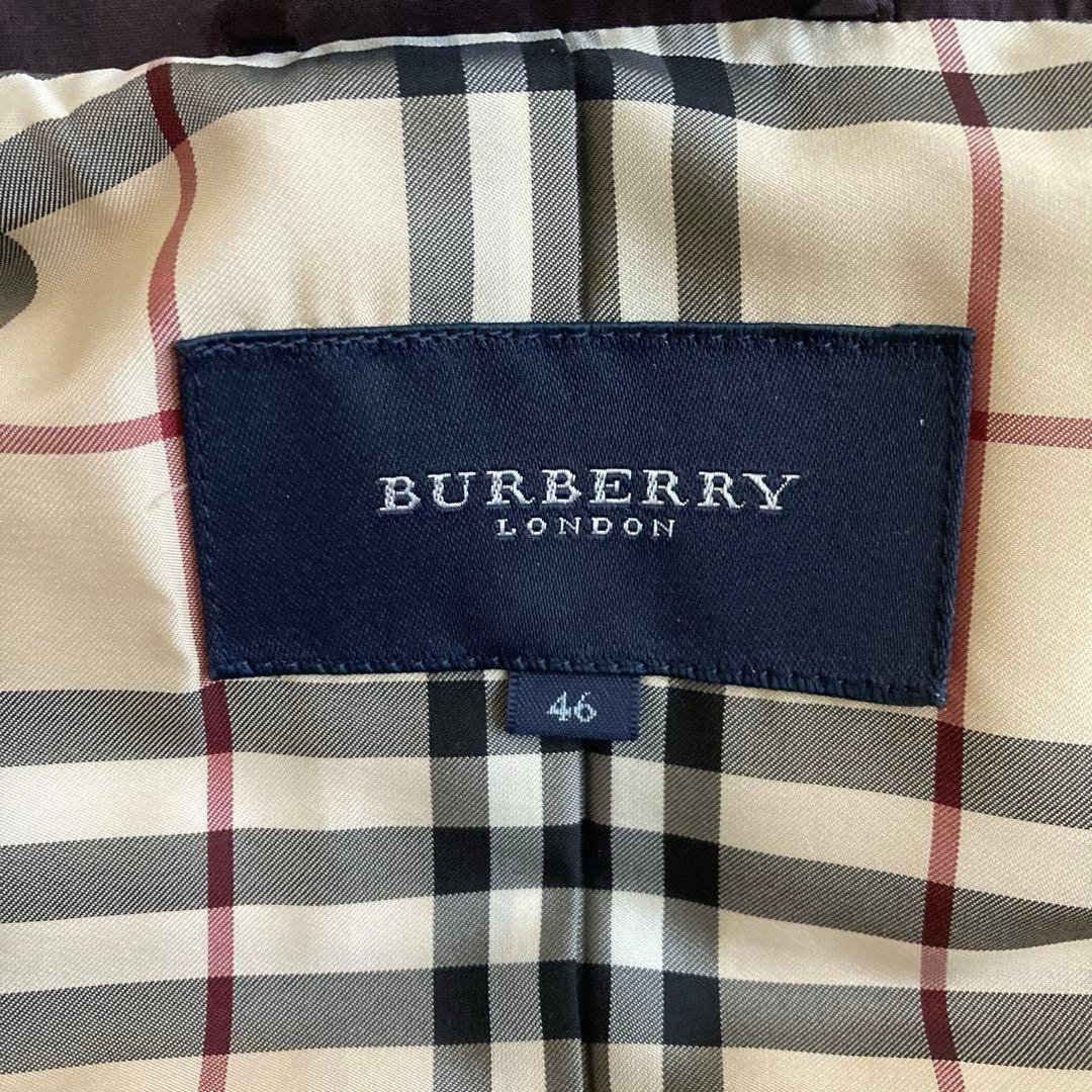 BURBERRY ダウンベスト 46 ダークパープル
