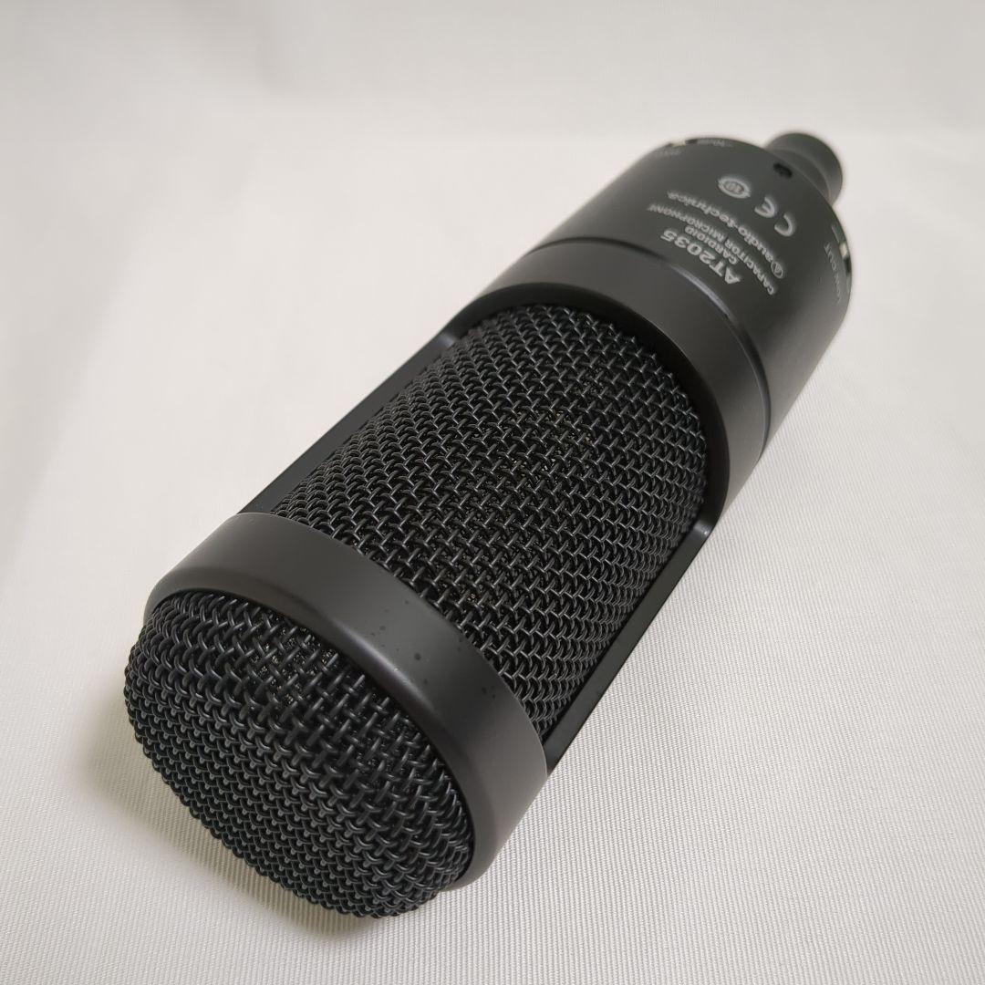 audio-technica AT2035 コンデンサーマイク ケーブル＆スポ付