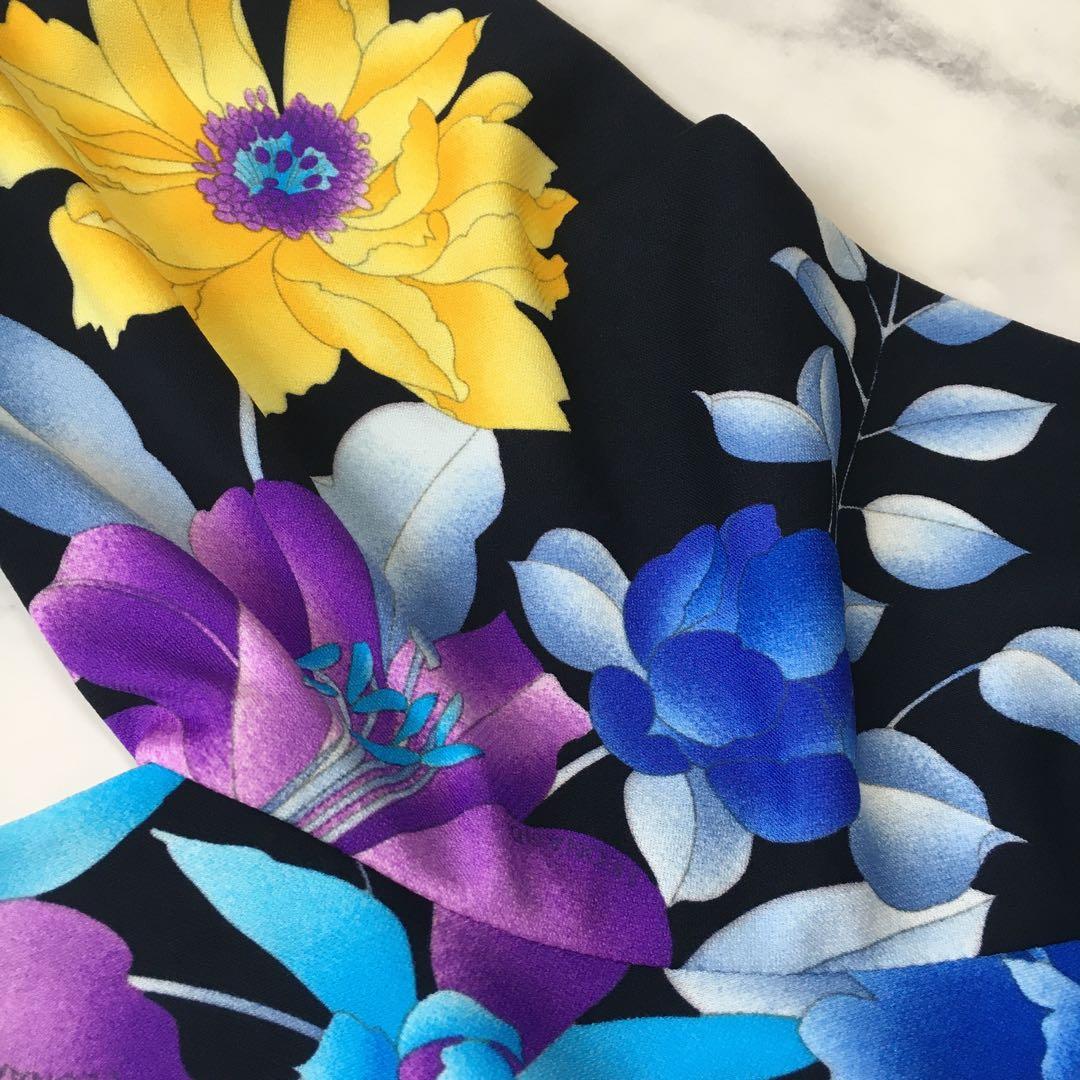 近年美品　LEONARD レオナール　カンカン　ロング　ドレス　ワンピース　42