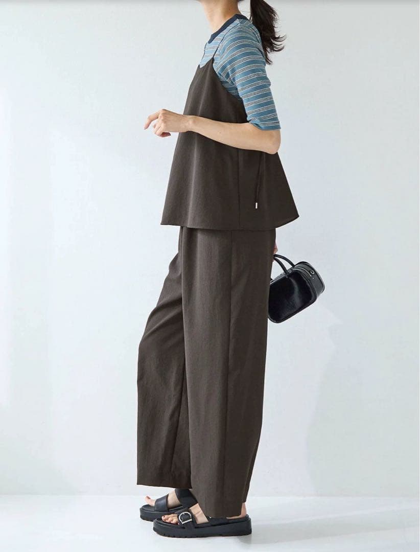 green label relaxing ドライクロスオールインワン　グレー