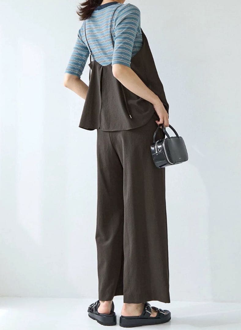 green label relaxing ドライクロスオールインワン　グレー