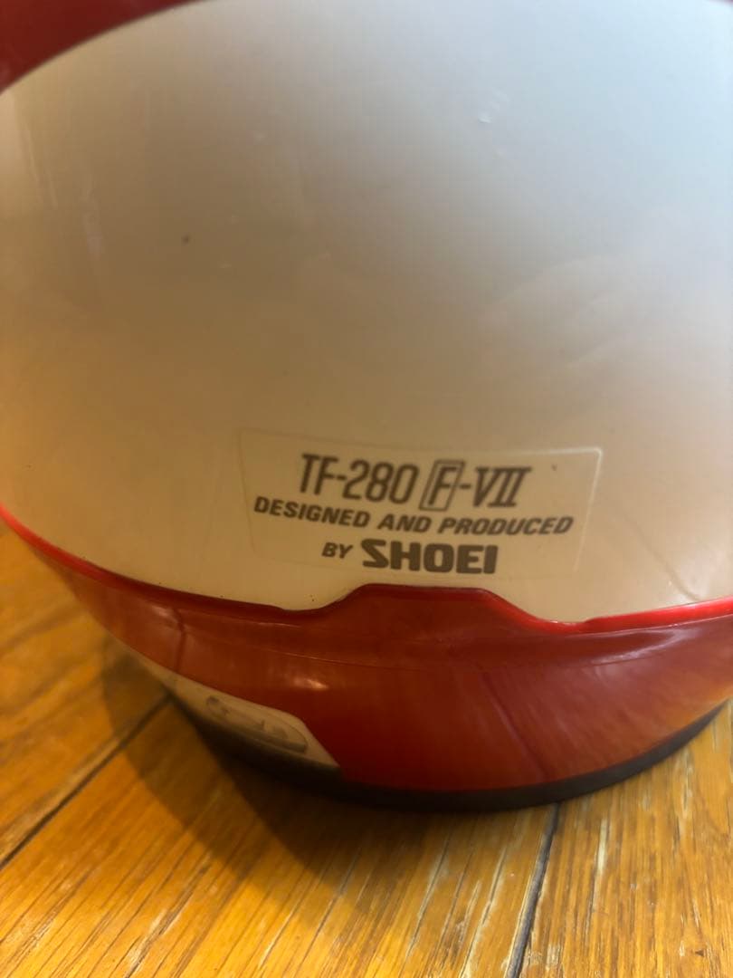 SHOEI フルフェイスヘルメット ホワイト/レッド　ヴィンテージ　TF-280