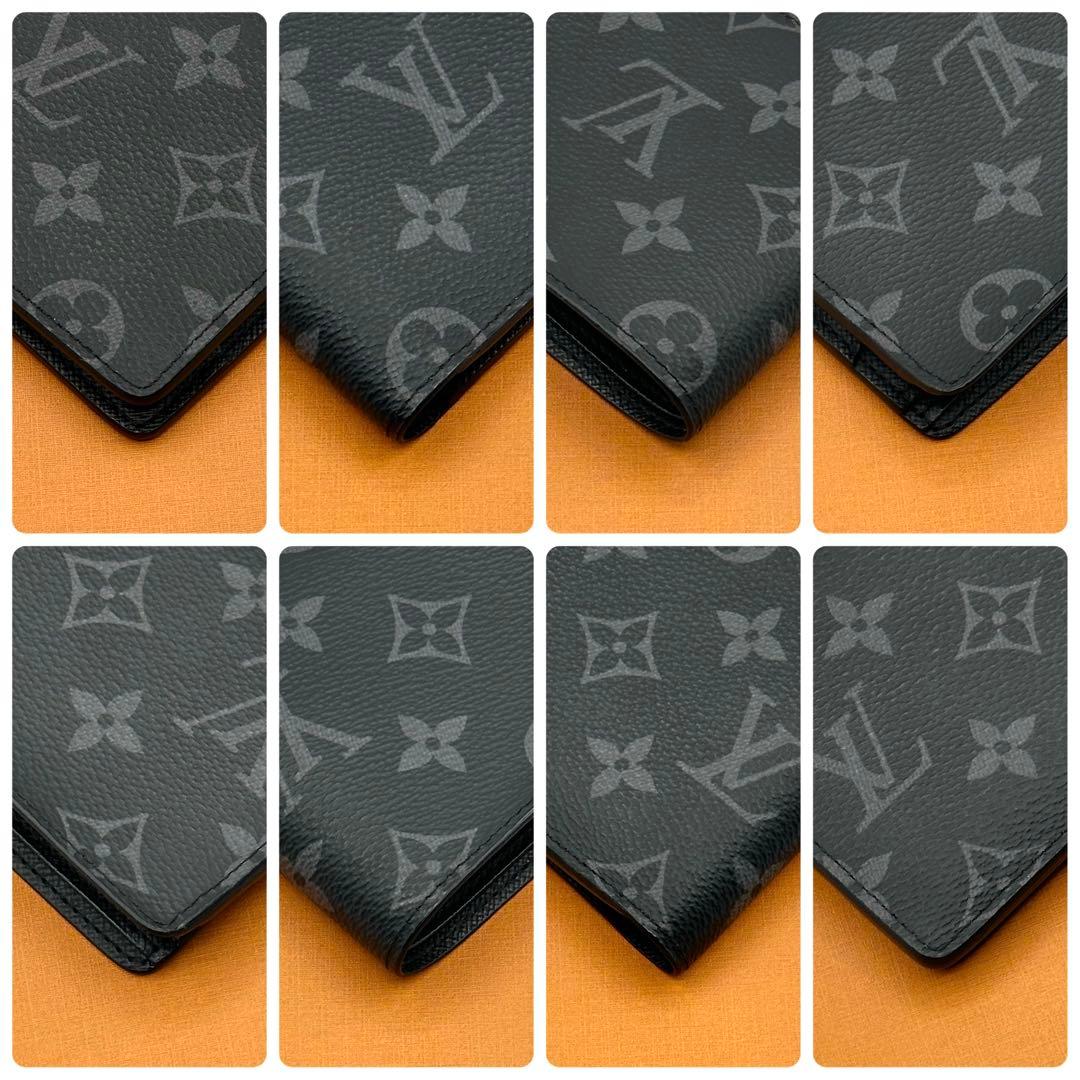 【極美品】ルイヴィトン モノグラムエクリプス ミュルティプル 財布 札入れ 黒