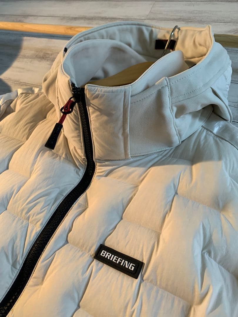 メンズウェア BRIEFING HYBRID DOWN PARKA BEIGE M