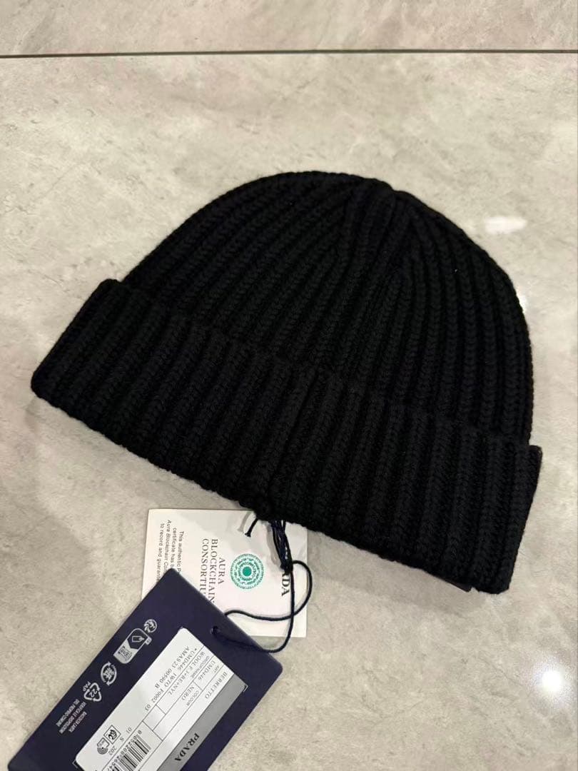 PRADA プラダ　Re-Nylon ギャバジンxウール キャップ M