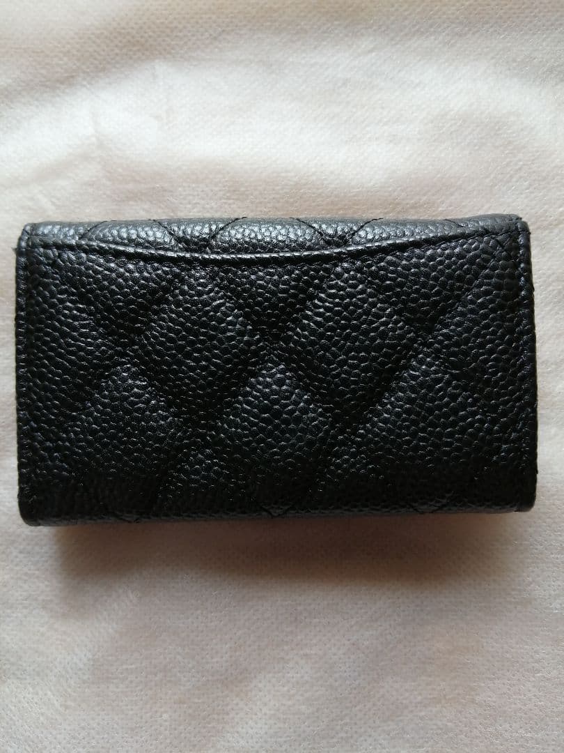 CHANEL キャビアスキン　ブラック キーケース6連