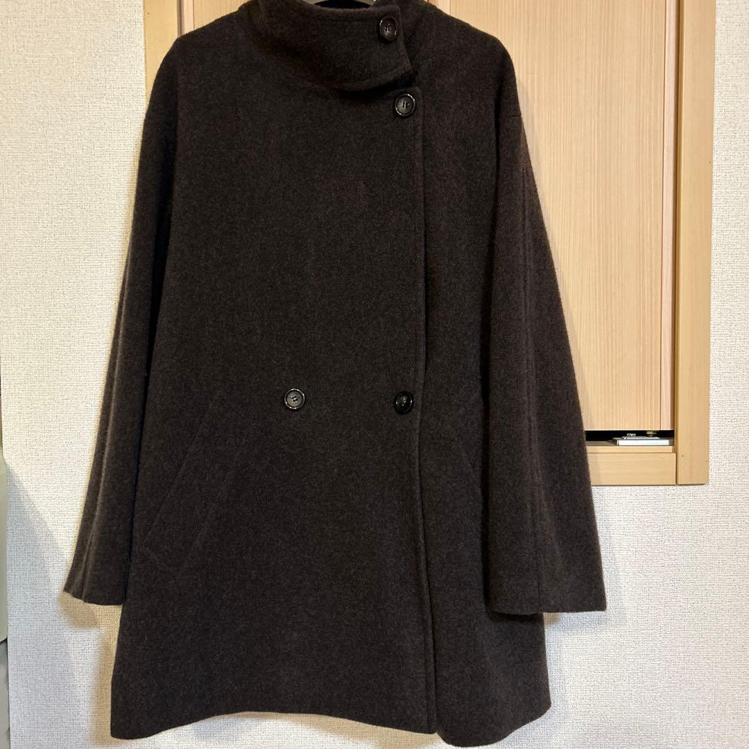 カフネ スタンドカラー ハーフコート ピーコート cafune