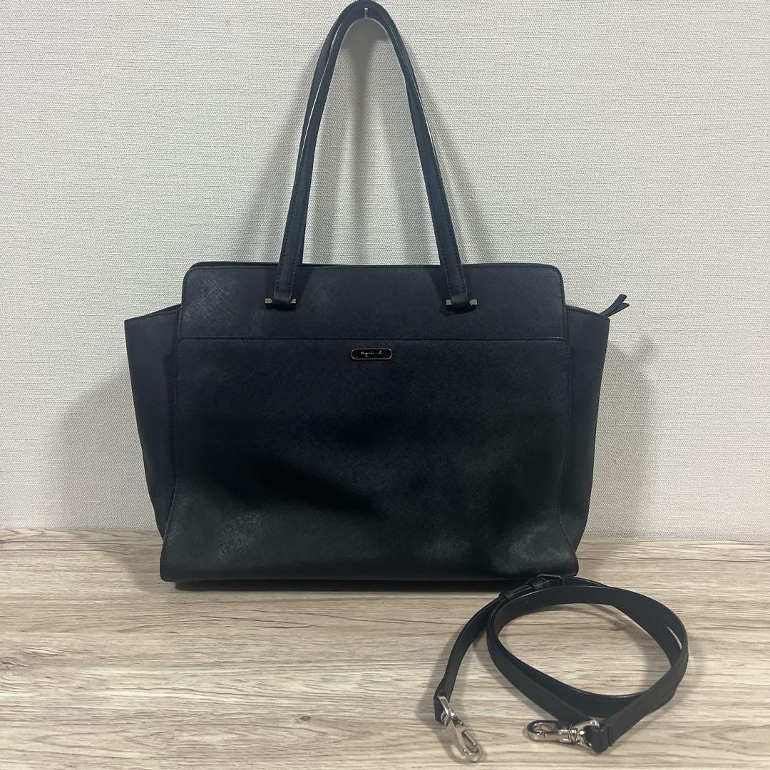 キャベツ様ご依頼　アニエスべー ビジネスバッグ 2way ショルダーバッグ