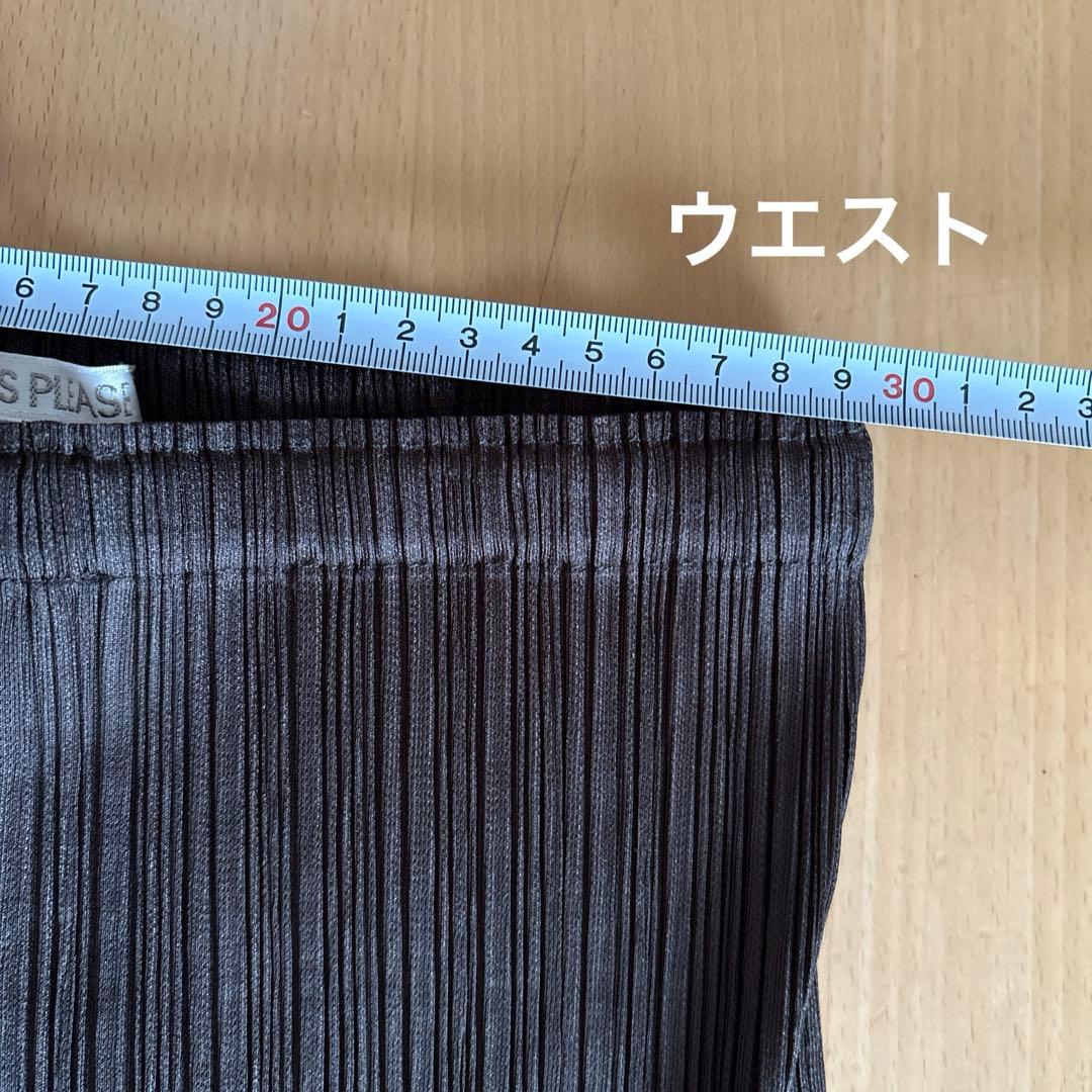 ISSEYMIYAKE プリーツプリーズ　クロップドパンツ　濃ブラウン　美品