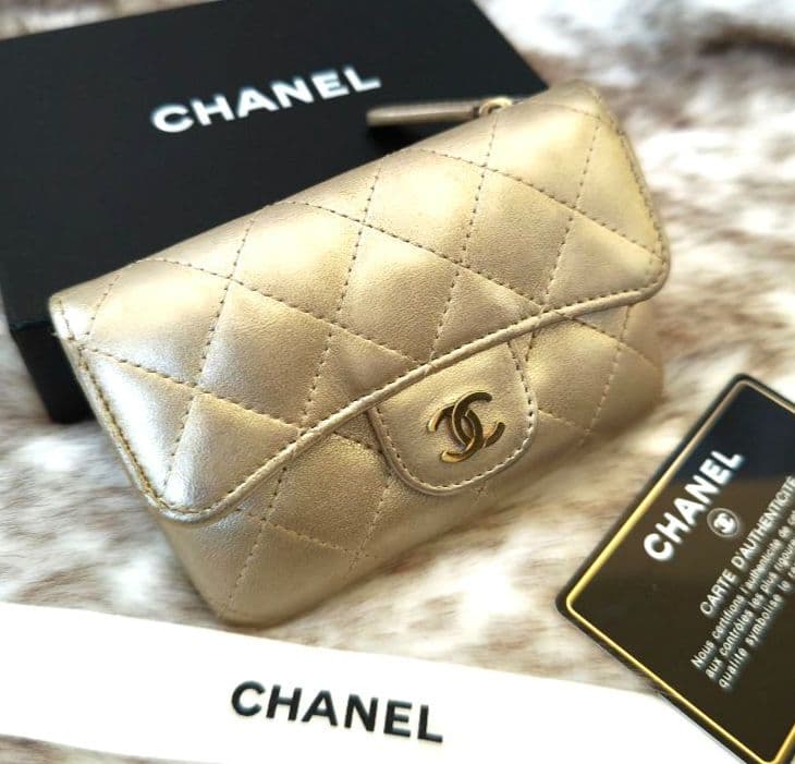 み*ゆ様 ★訳あり★シャネル ケース カードケース マトラッセ ラムスキン