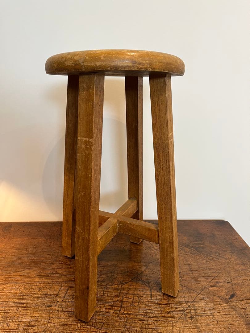 丸椅子 古道具 スツール 昭和レトロ アンティーク ビンテージ