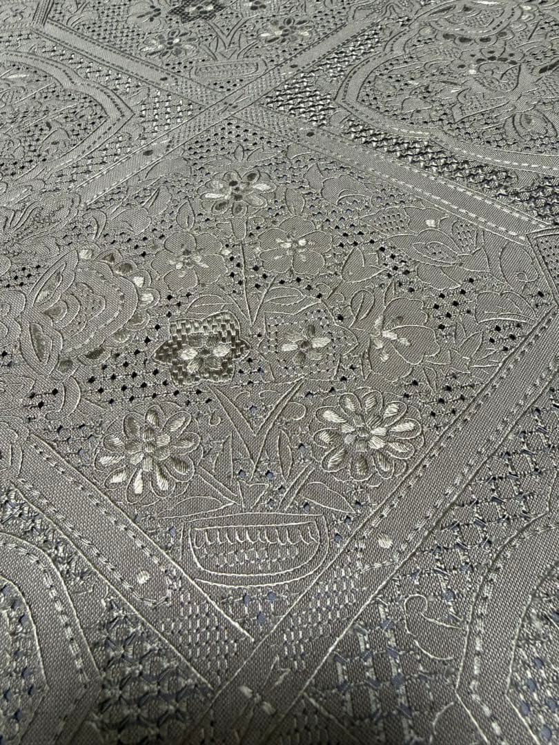 新品 高級 袋帯 正絹 全通柄 汕頭刺繍 スワトウ刺繍 中国刺繍 訪問着