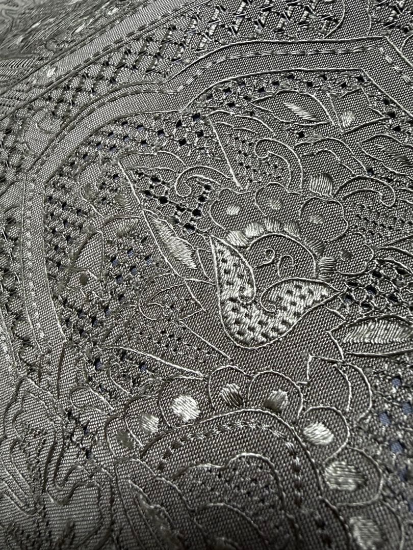 新品 高級 袋帯 正絹 全通柄 汕頭刺繍 スワトウ刺繍 中国刺繍 訪問着