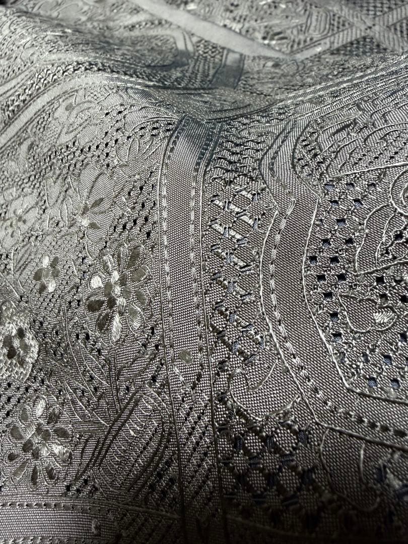 新品 高級 袋帯 正絹 全通柄 汕頭刺繍 スワトウ刺繍 中国刺繍 訪問着