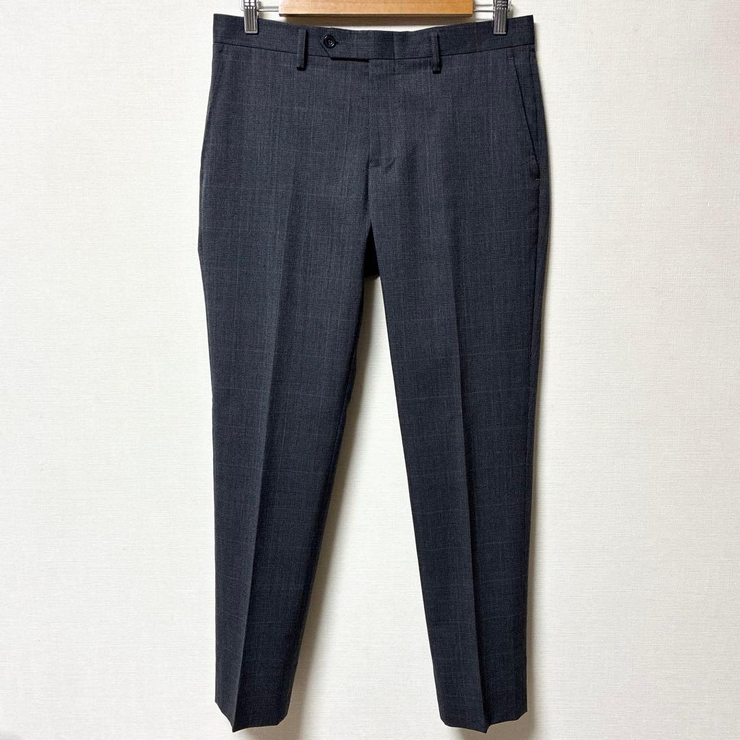 極美品 FABRIC TOKYO スリーピースセットアップ グレー チェック