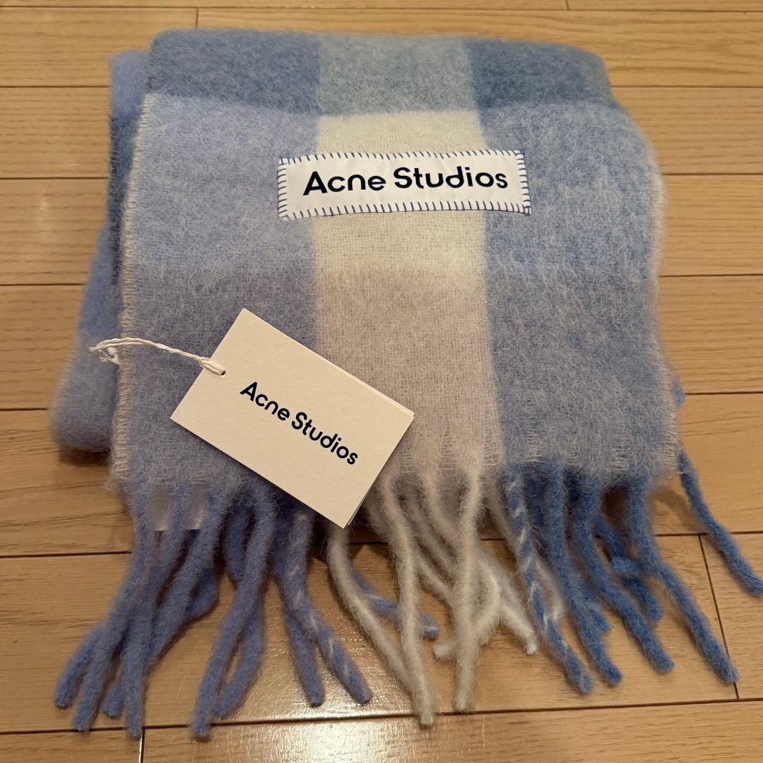 た*ご様 【新品】Acne Studios チェック柄マフラー タグ付き