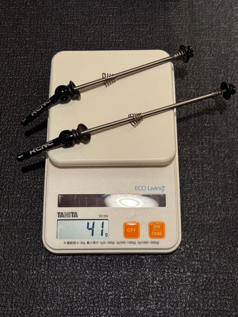 【お買得】KCNC チタンシャフト超軽量クイックレバー 前後セット