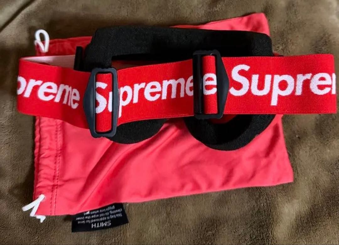 まー supreme Smith コラボ　ゴーグル　レッド　15AW