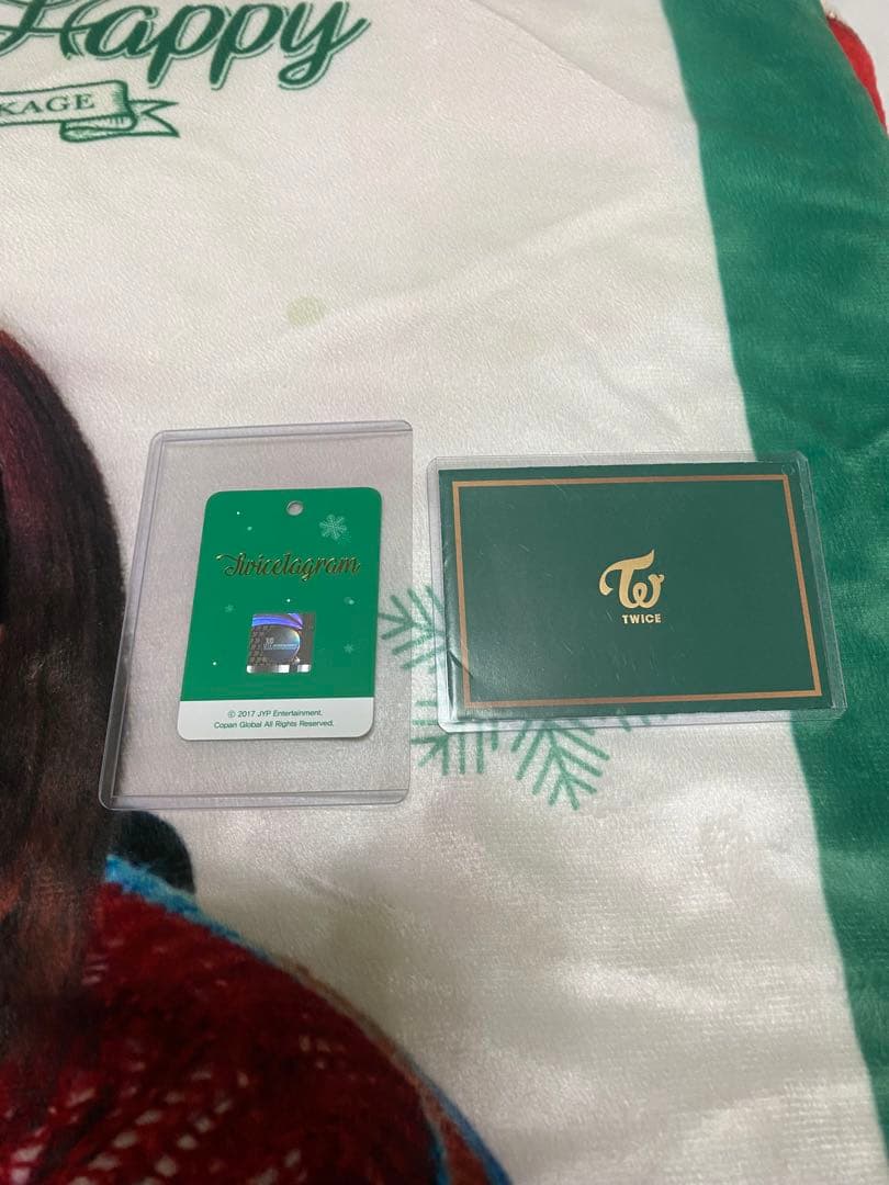 TWICE クリスマス ジョンヨン ブランケット【トレカ付】