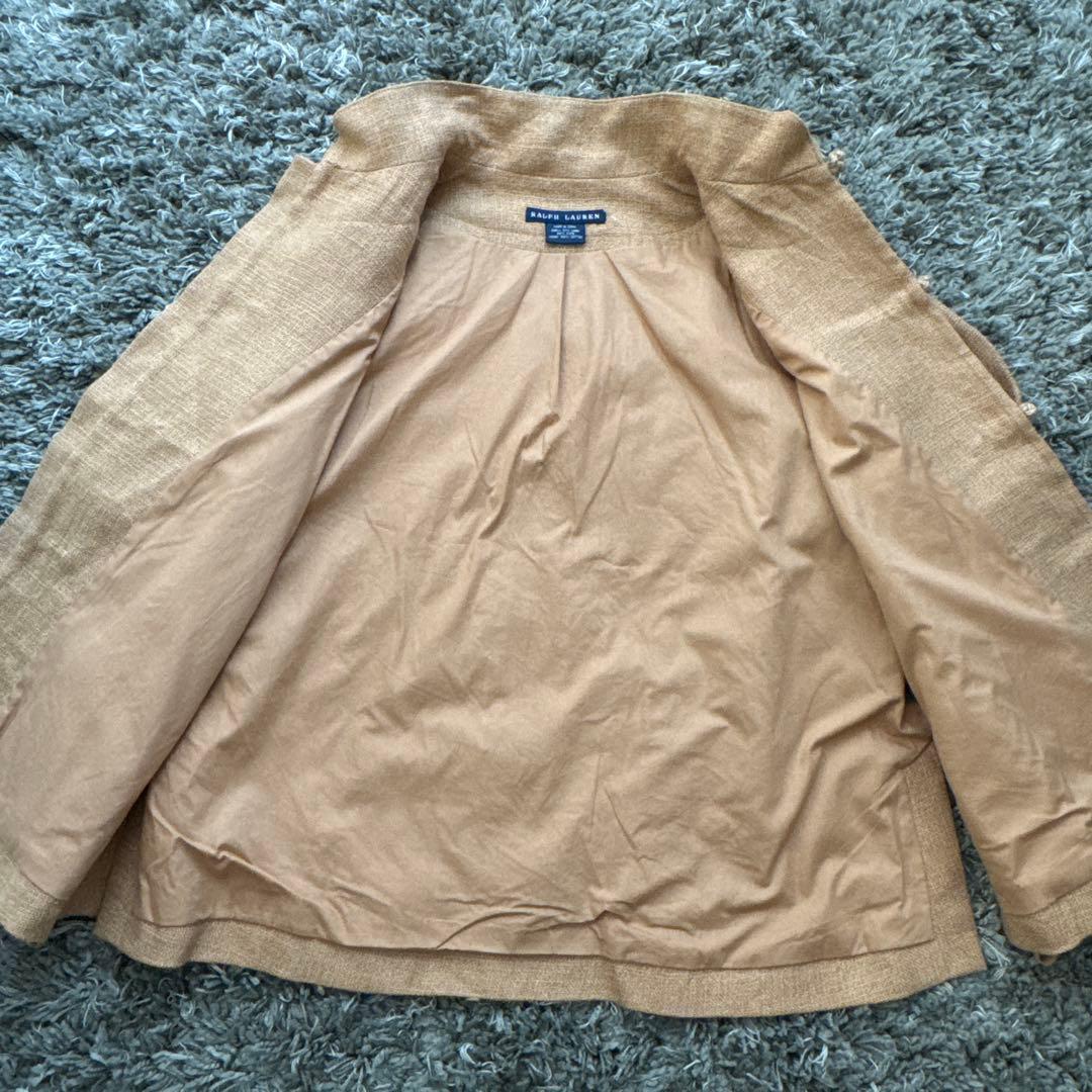 90s ラルフローレン　チャイナジャケット　リネン ヴィンテージ