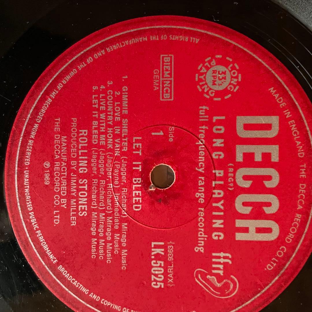 ROLLING STONES LET IT BLEED UKorg ジャンク