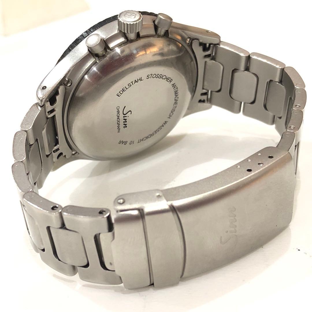 ジン Sinn 156B ミリタリー パイロット クロノグラフ メンズ腕時計