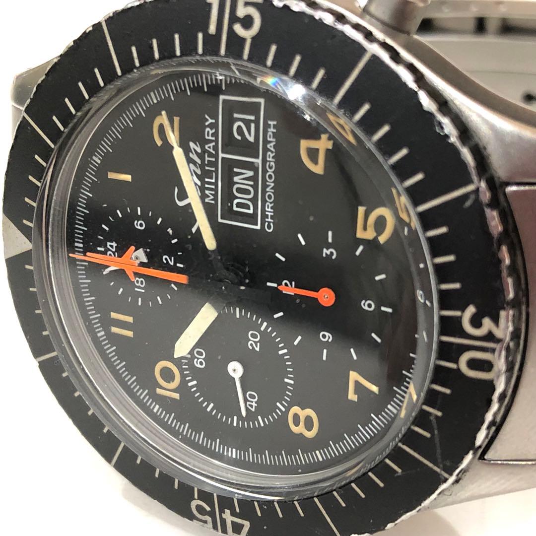 ジン Sinn 156B ミリタリー パイロット クロノグラフ メンズ腕時計
