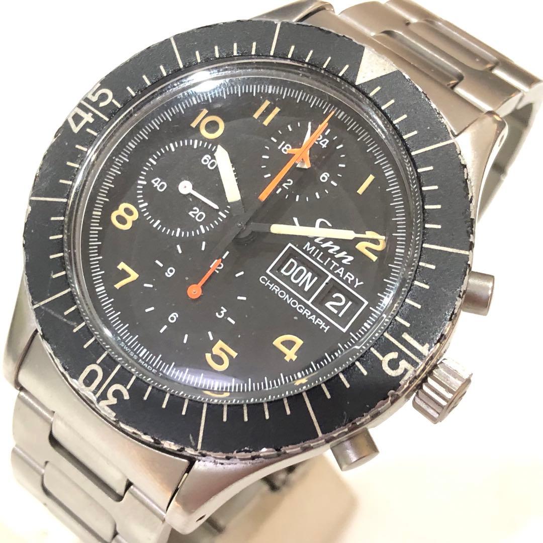 ジン Sinn 156B ミリタリー パイロット クロノグラフ メンズ腕時計