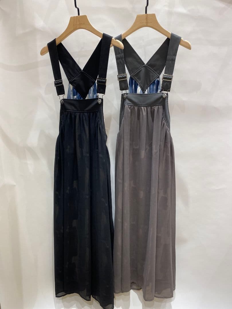 超美品　☆33℃☆　シフォン×タイダイジャンパースカート　イシカワラボ