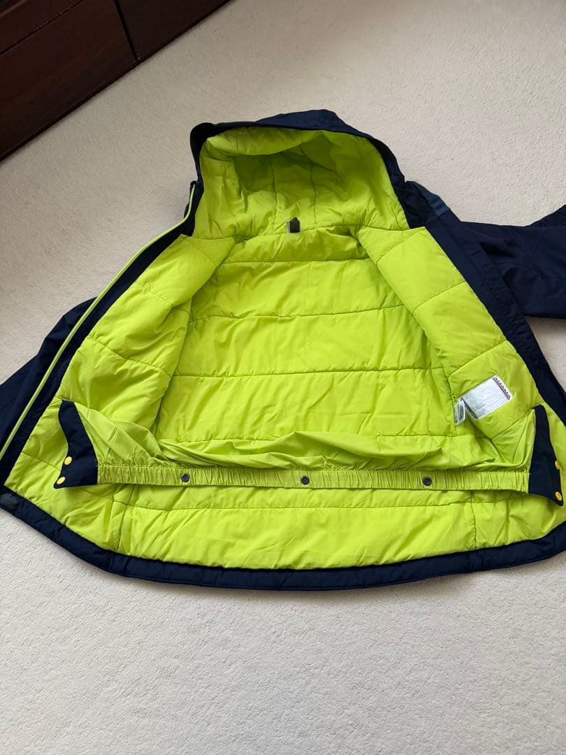 美品 mont-bell モンベル 150 キッズパウダーステップ　上下セット