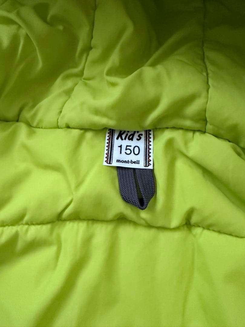 美品 mont-bell モンベル 150 キッズパウダーステップ　上下セット