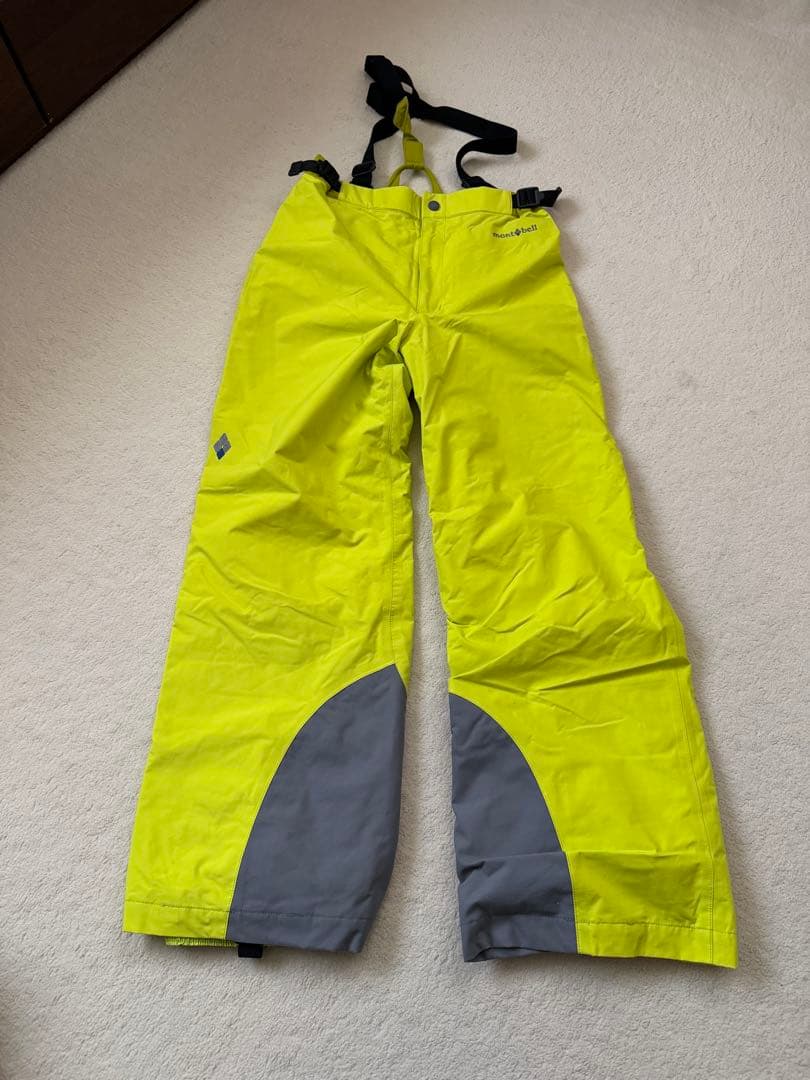 美品 mont-bell モンベル 150 キッズパウダーステップ　上下セット