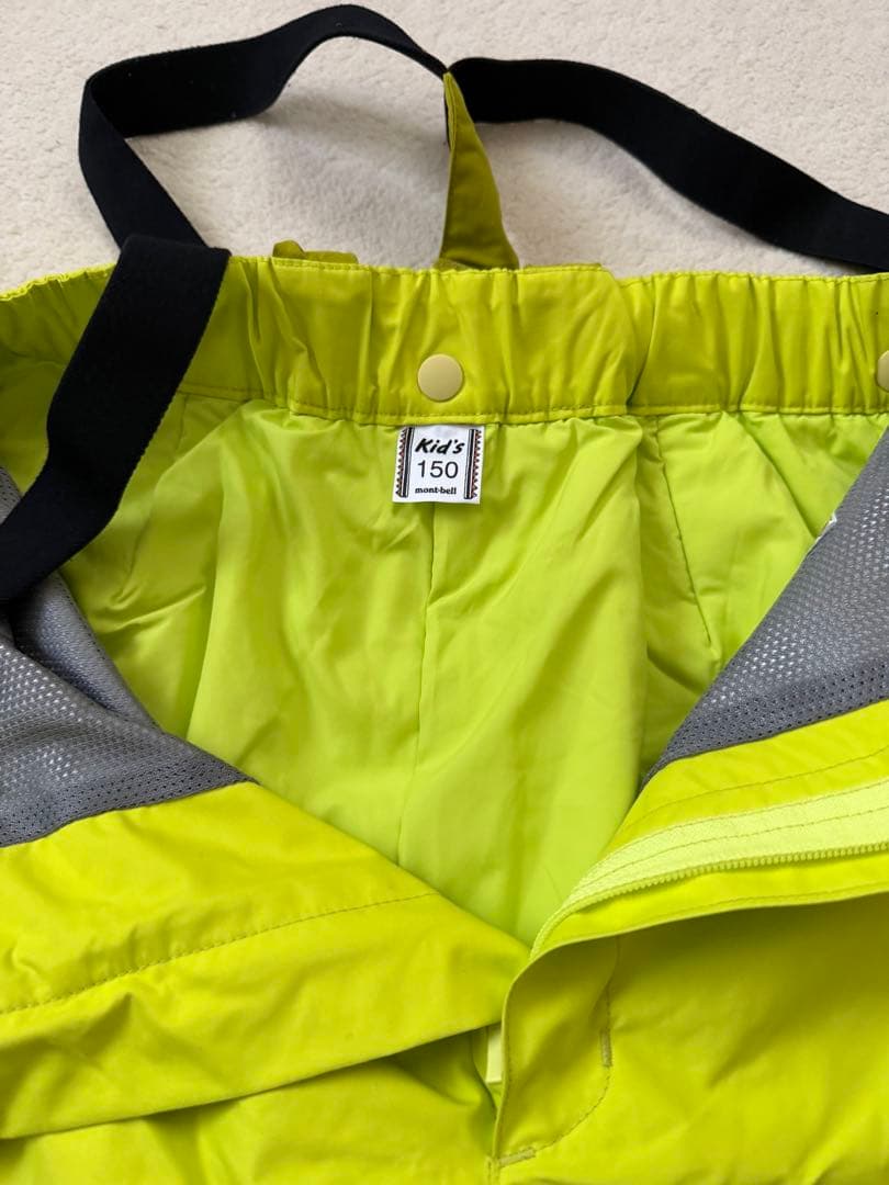 美品 mont-bell モンベル 150 キッズパウダーステップ　上下セット