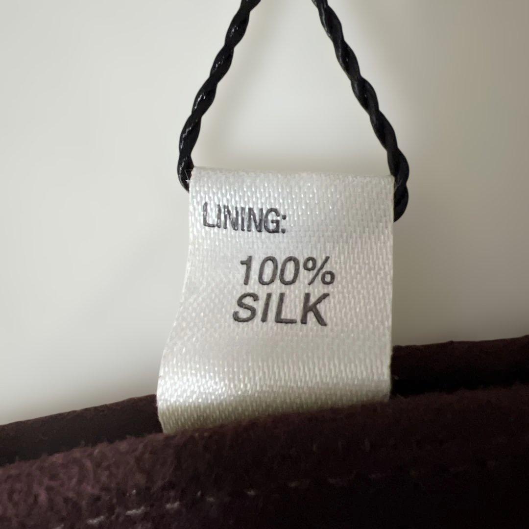 新品未使用GUCCI ダークパープル スエード手袋　サイズ7ハーフ